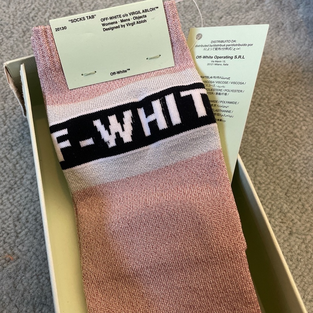 pink sparkly offwhite socks